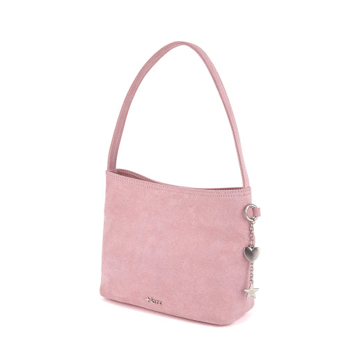 Suede Shoulder Bag Cocoa Mob Pink FLOTFA3B09