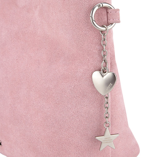 Suede Shoulder Bag Cocoa Mob Pink FLOTFA3B09