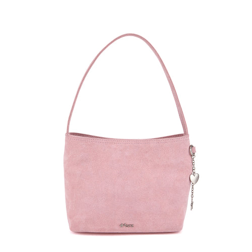 Suede Shoulder Bag Cocoa Mob Pink FLOTFA3B09