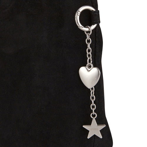 Suede Shoulder Bag Black FLOTFA3B08