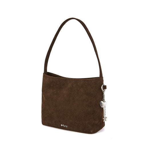 Suede Shoulder Bag Cocoa Mob Brown FLOTFA3B07