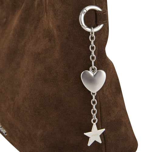 Suede Shoulder Bag Cocoa Mob Brown FLOTFA3B07