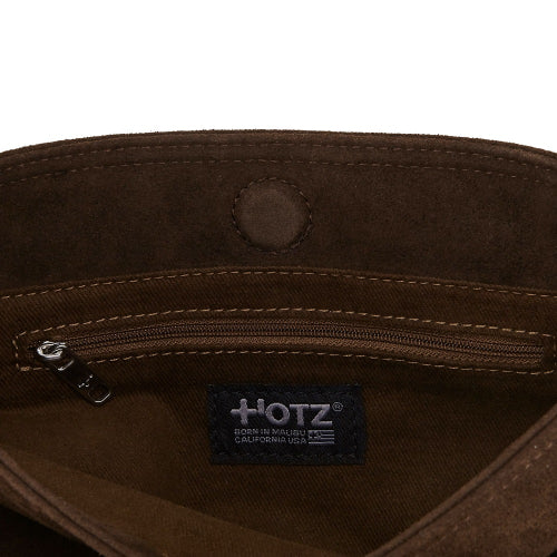 Suede Shoulder Bag Cocoa Mob Brown FLOTFA3B07