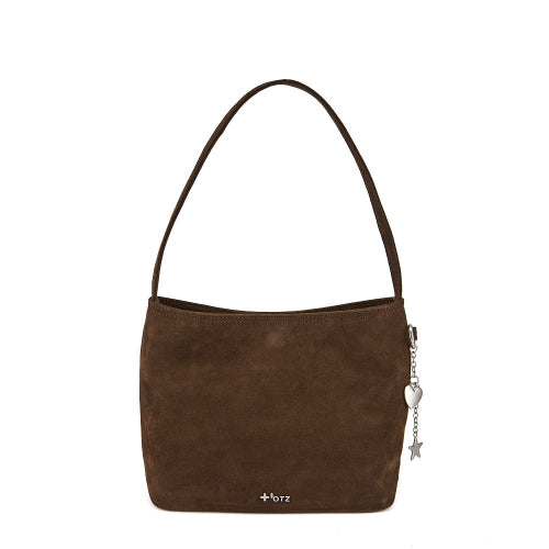 Suede Shoulder Bag Cocoa Mob Brown FLOTFA3B07