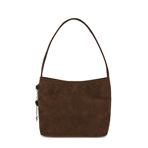 Suede Shoulder Bag Cocoa Mob Brown FLOTFA3B07