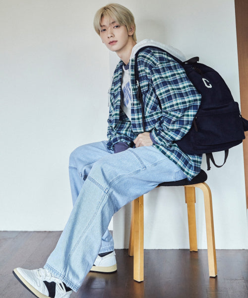 SEMI-WIDE FIT DENIM WORK PANTS