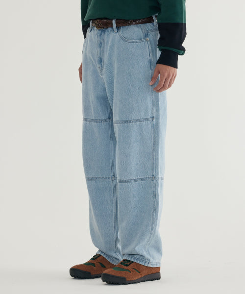 SEMI-WIDE FIT DENIM WORK PANTS