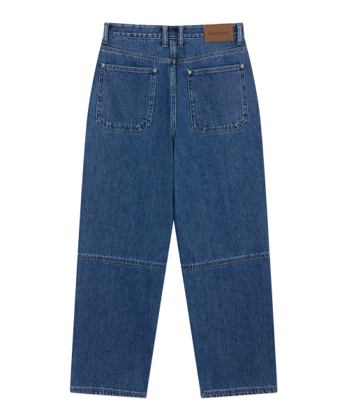 SEMI-WIDE FIT DENIM WORK PANTS