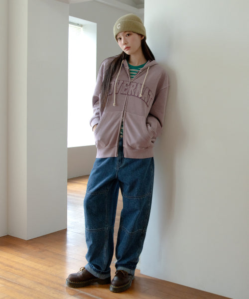 SEMI-WIDE FIT DENIM WORK PANTS
