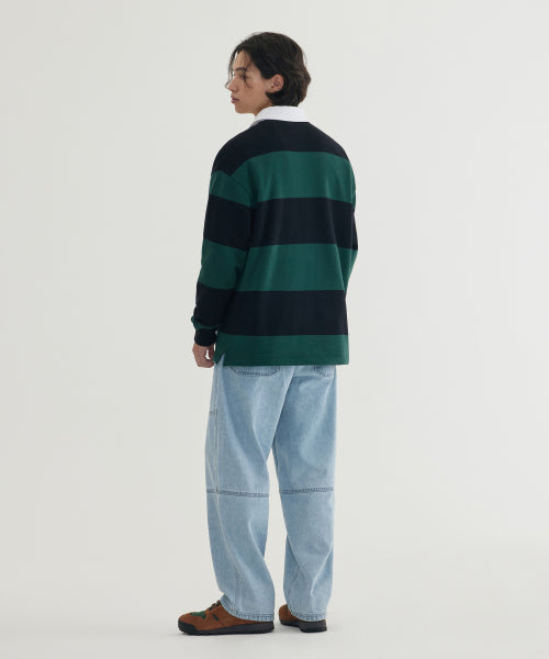 SEMI-WIDE FIT DENIM WORK PANTS