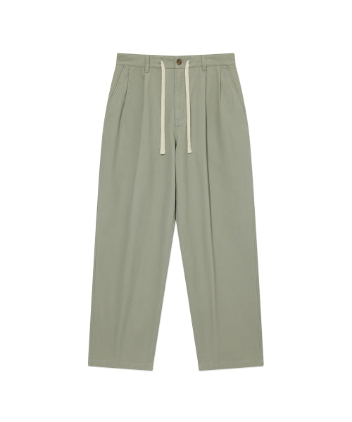 <easy pants> TWILL 2-TUCK STRING PANTS</easy>