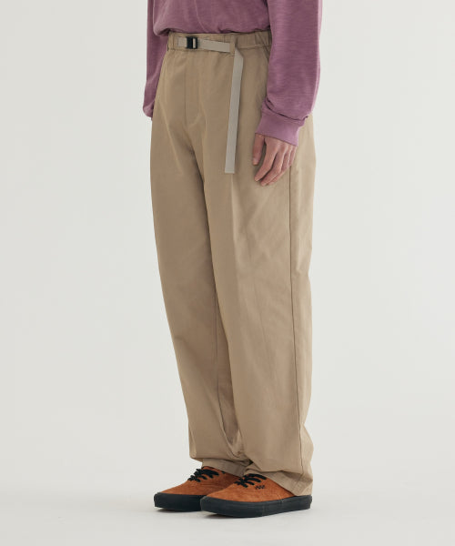 <easy pants> BASIC TWILL 1-TUCK PANTS</easy>