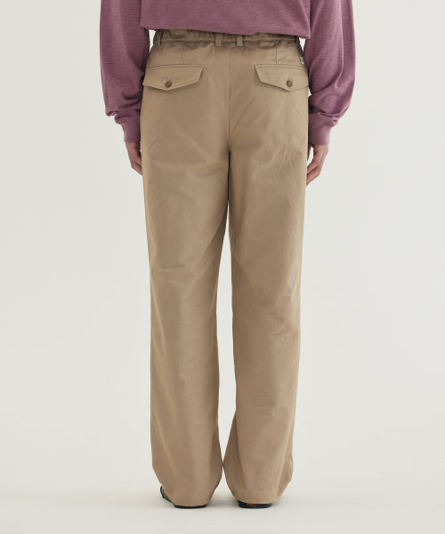 <easy pants> BASIC TWILL 1-TUCK PANTS</easy>