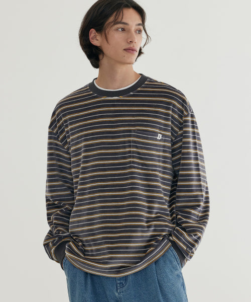 JACQUARD STRIPE LONG SLEEVE