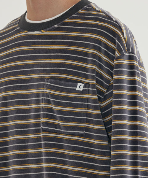 JACQUARD STRIPE LONG SLEEVE