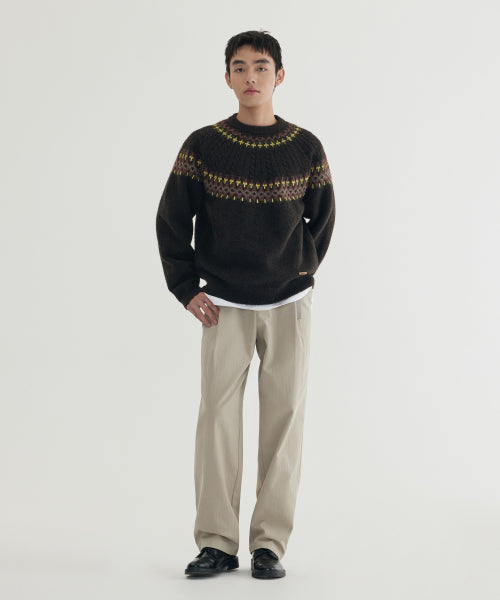 JACQUARD PATTERN PULLOVER