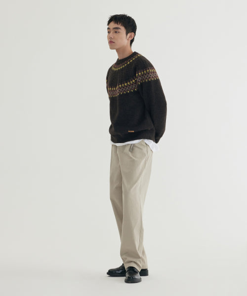JACQUARD PATTERN PULLOVER