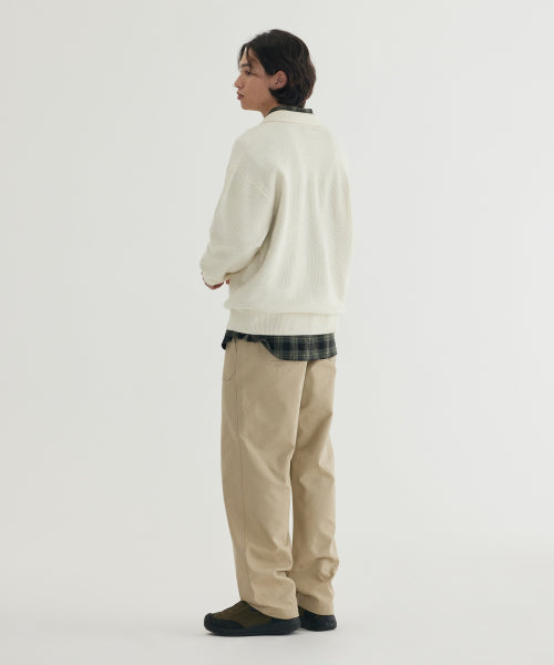 COLLAR HALF-ZIP KNIT