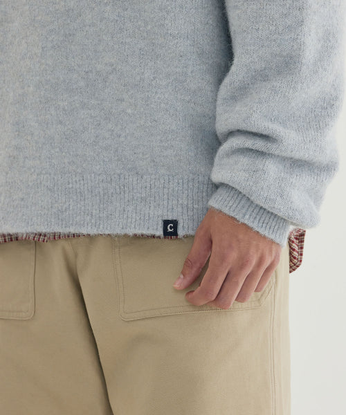 HAIRY RAGLAN KNIT