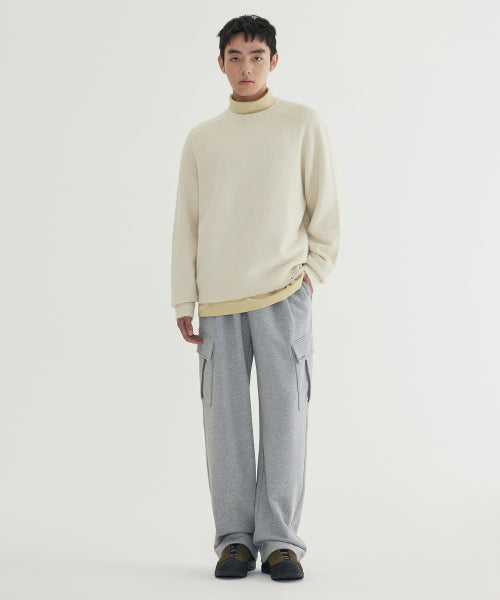 HAIRY RAGLAN KNIT