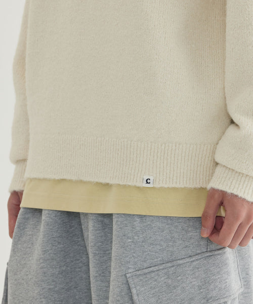 HAIRY RAGLAN KNIT