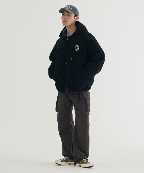 HEAVY OXFORD HOODED JACKET