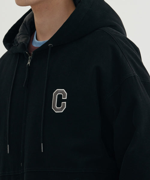HEAVY OXFORD HOODED JACKET