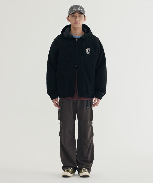 HEAVY OXFORD HOODED JACKET
