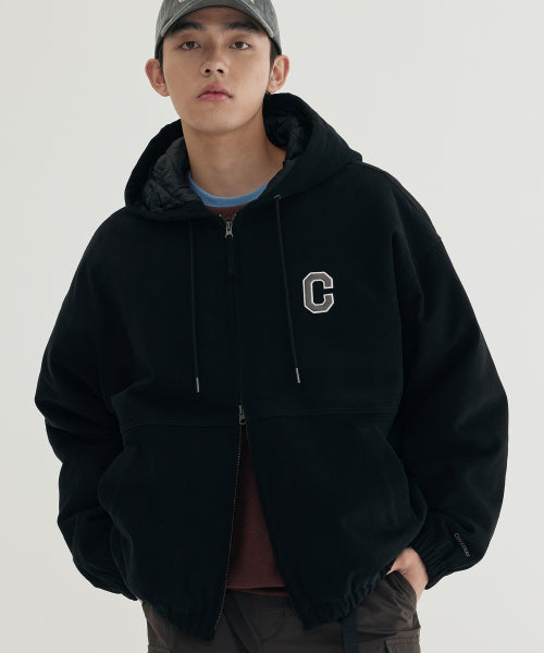 HEAVY OXFORD HOODED JACKET
