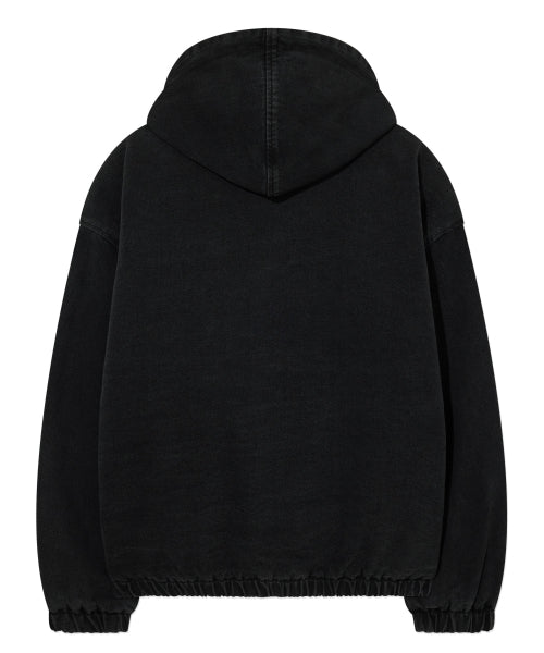 DENIM HOODED JACKET