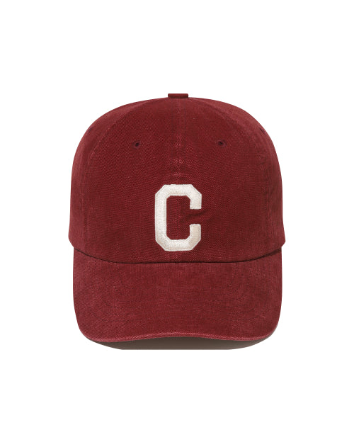 C LOGO OXFORD WASHING 6PANEL CAP