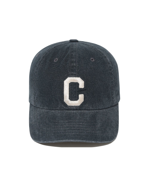 C LOGO OXFORD WASHING 6PANEL CAP