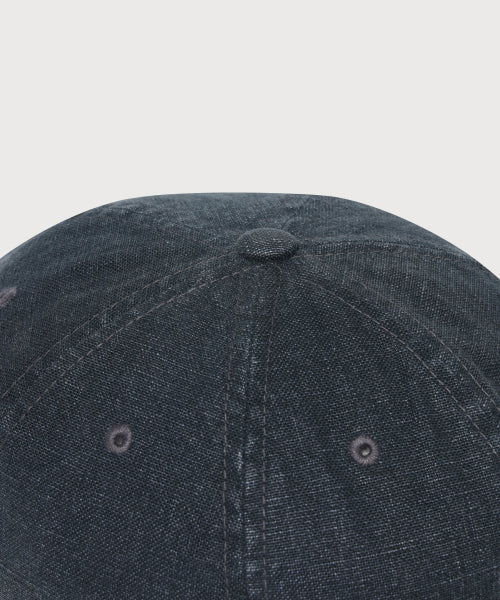 C LOGO OXFORD WASHING 6PANEL CAP