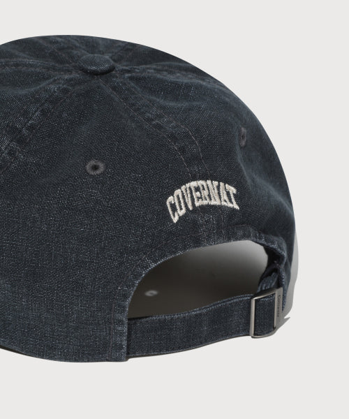 C LOGO OXFORD WASHING 6PANEL CAP