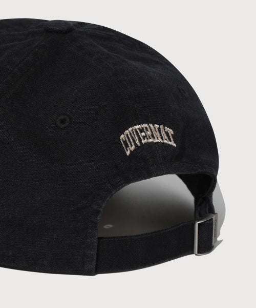 C LOGO OXFORD WASHING 6PANEL CAP