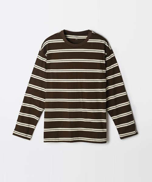 [Natural Cotton] Multi Stripe Long Sleeve T-shirt_SPLSF49C01