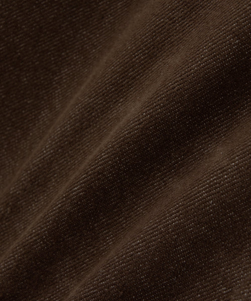 (W) Semi Loose Bootscut Denim Pants Brown