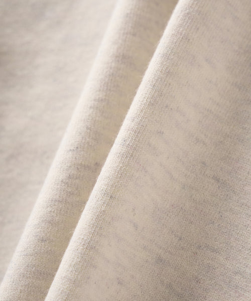 (W) Classic Knit Hood Zip-up Oatmeal