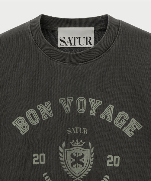 Bon Voyage Dyed Sweatshirt Charcoal