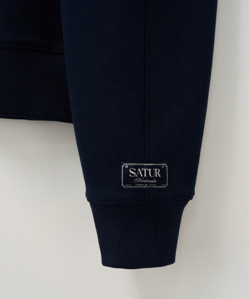 (W) Classic Logo Crop Sweatshirt Navy