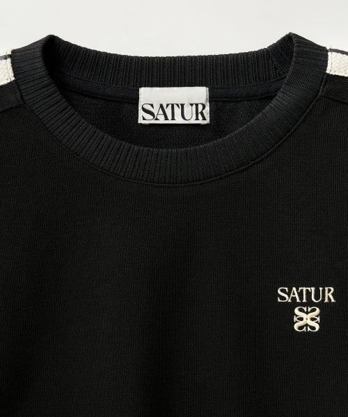 (W) Lawton Crop Sweatshirt Black