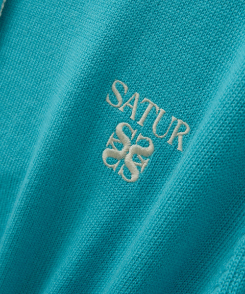 (W) Loren Basic Crew Neck Fine Cardigan Blue