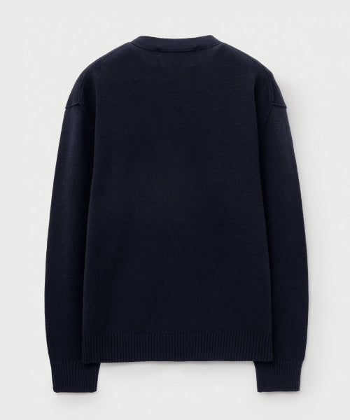 Outline Basic V-Neck Cardigan Navy