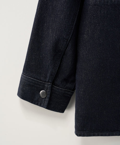 (W) Nonfade Denim Half Single Jacket Indigo