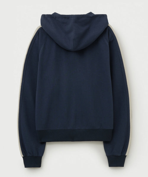 Lawton Loose Fit Hood Zip-up Navy