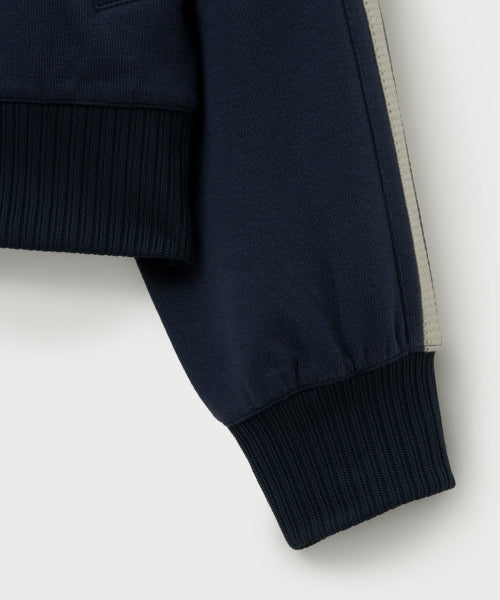 Lawton Loose Fit Hood Zip-up Navy