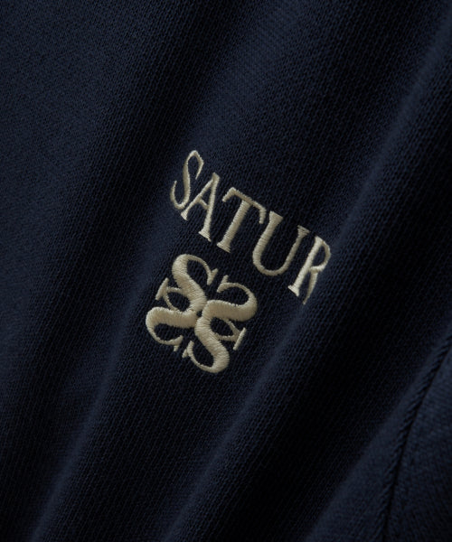 Lawton Loose Fit Hood Zip-up Navy
