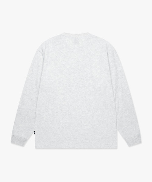 BEAR UNIV LONG SLV TEE light heather gray