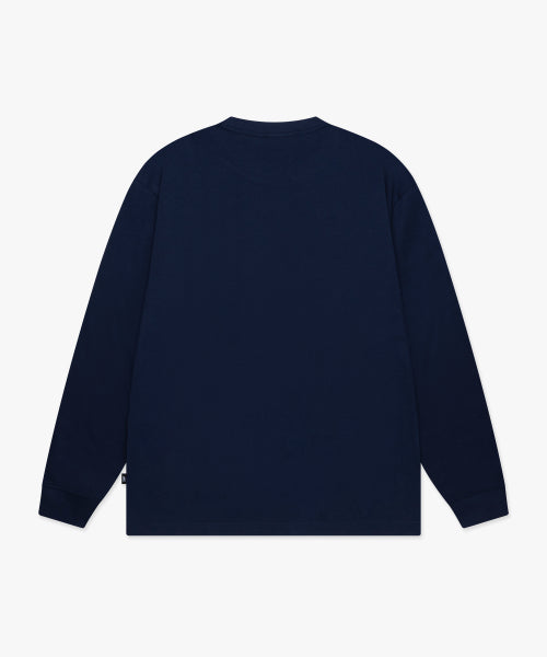 BEAR UNIV LONG SLV TEE navy