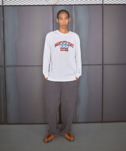 ATHLETIC BEAR LONG SLV TEE brown